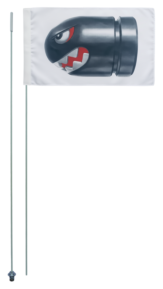 Bandera tipo látigo de 7 pies flexible de dos partes JLP Raptor TRX KFZ LTZ Banshee YFZ Glamis