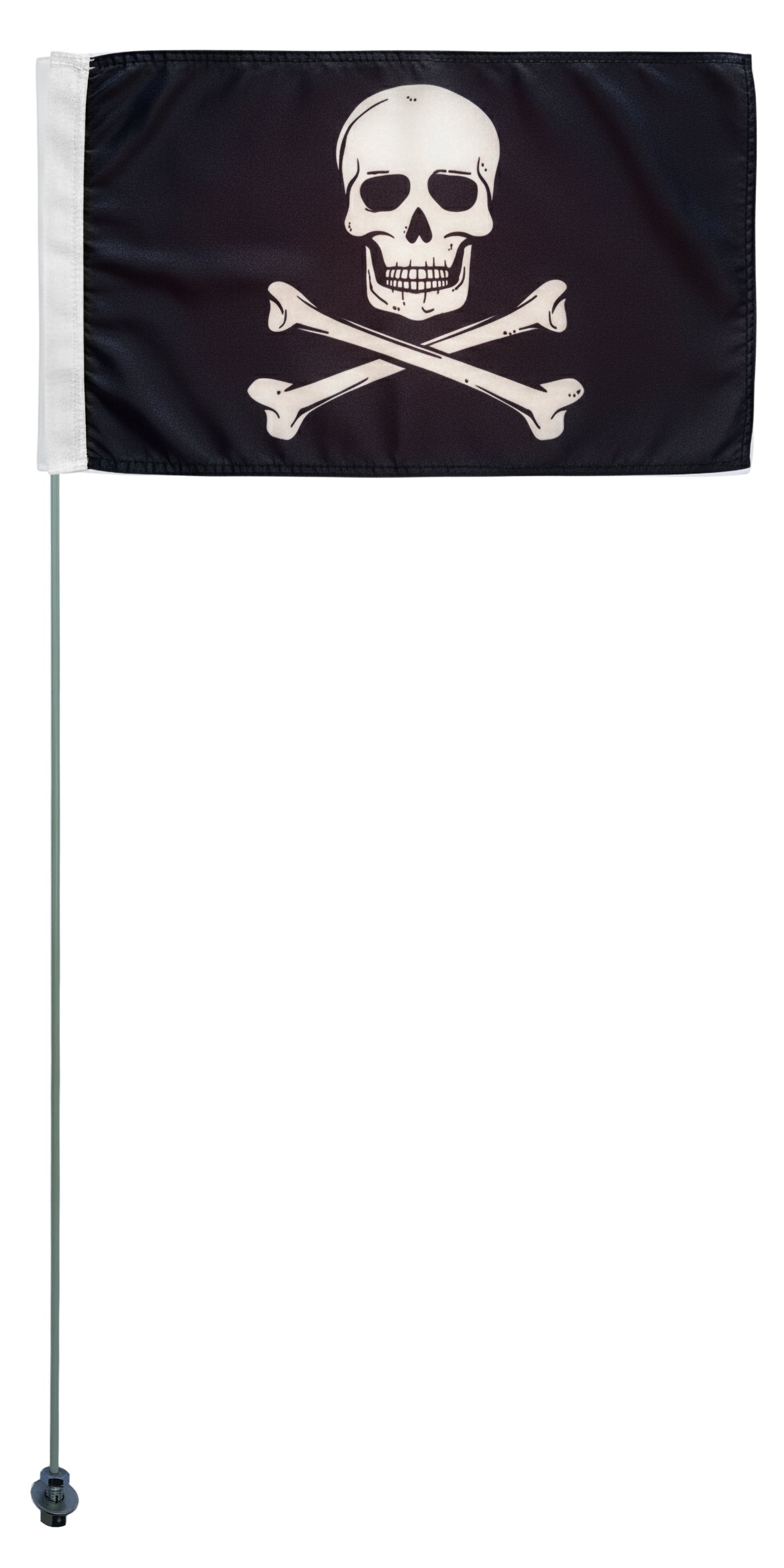 JLP 6 Ft Tall 1/4 in Pole 19x12 In Flag Whip Canam Flexible Glamis Dunes Pirate