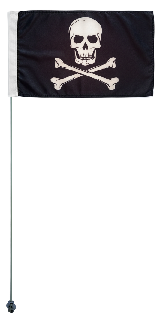 Bandera tipo látigo flexible de 6 pies Canam Can Am Maverick X3 Polaris Rzr Glamis Dunes Pirate