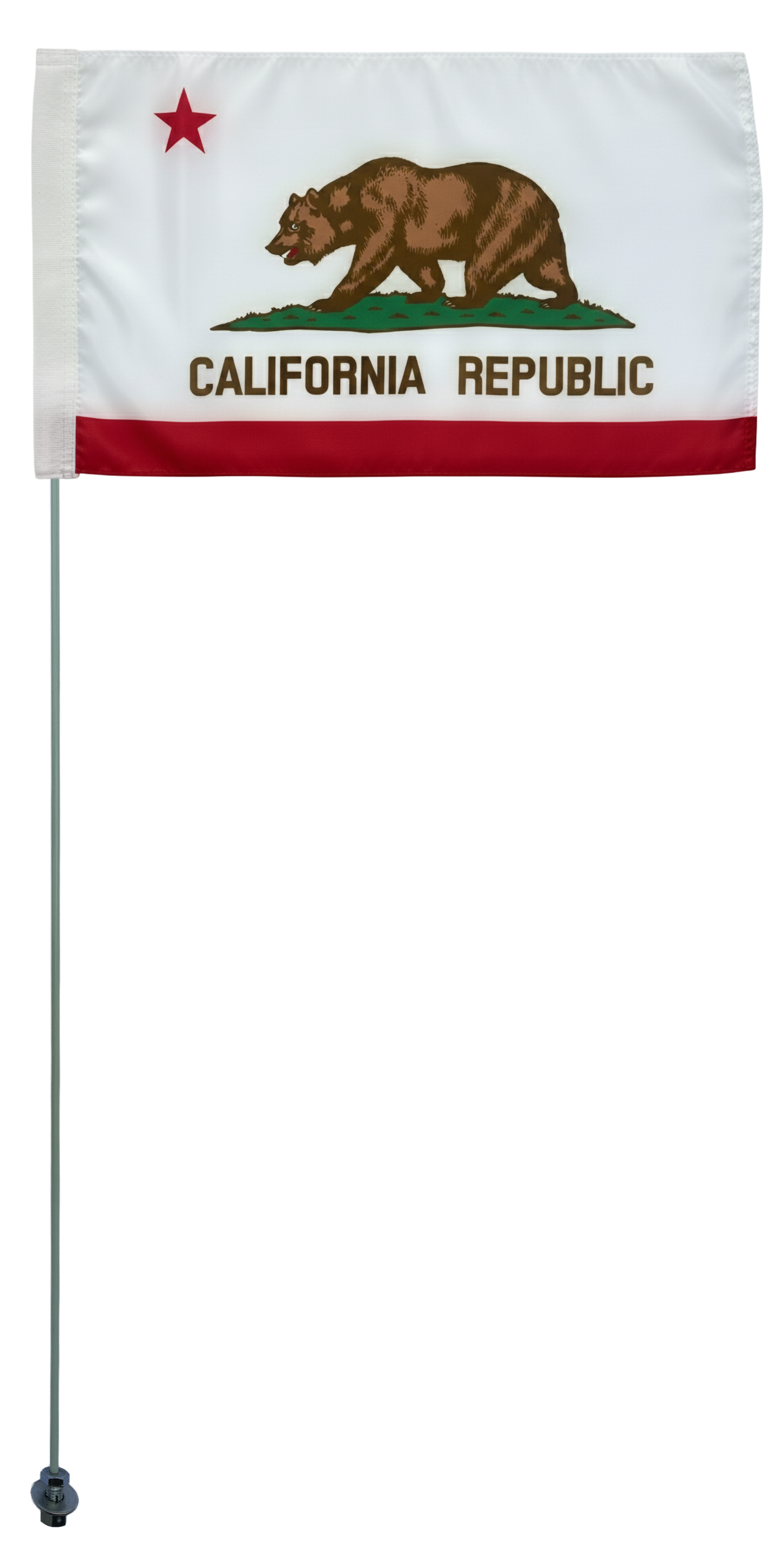 Bandera tipo látigo para vehículos todo terreno JLP Wildcat CA Rhino Big Red Mule de 6 pies, resistente y duradera