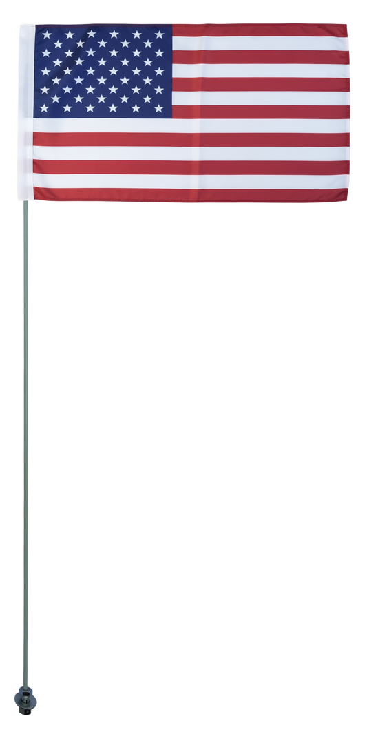 JLP 3.5 Ft Tall 1/4 In Pole FLag Whip Flexible ATV US Heavy Duty