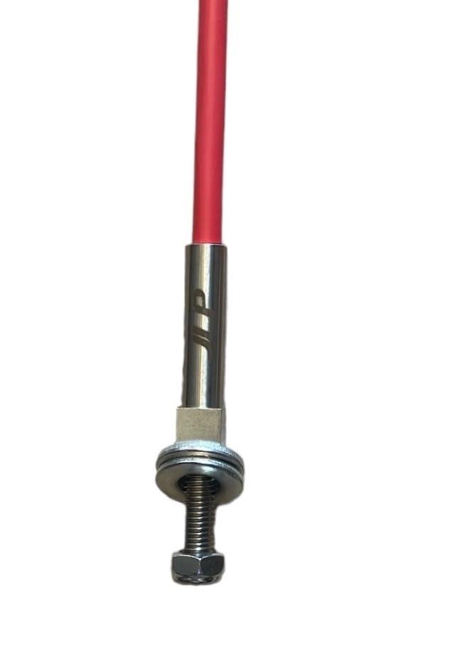 Marcador para quitanieves JLP de 6 pies de alto y 1/4" de alta resistencia, individual, con soporte de palanquilla para camioneta quitanieves, tamaño camioneta, UTV, ATV, preparación de senderos, color rojo