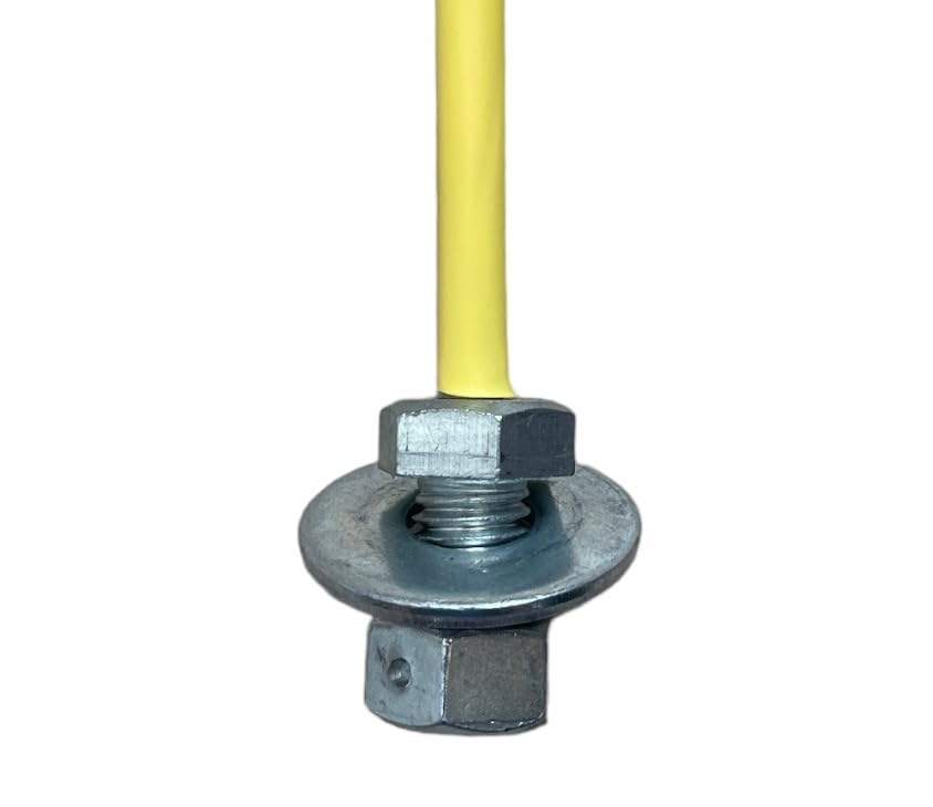 JLP 3.5' Snow Plow Marker Single Yellow Set Guides Edge Markers Clearing Poles Re-usable, Red