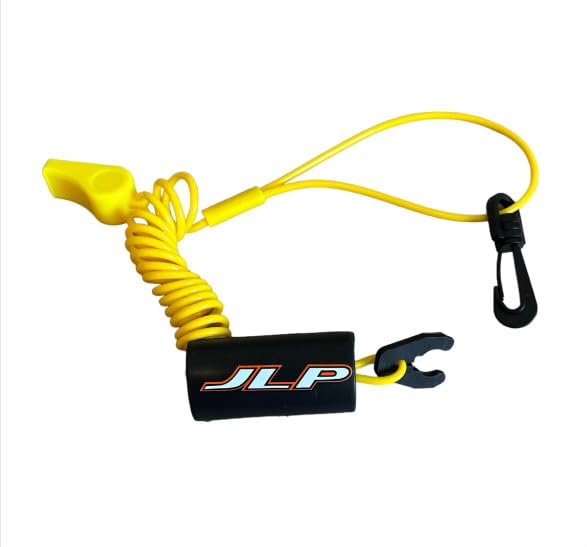 JLP Lanyard &amp; Whistle Kawasaki Jetski Jet SKI STX1100 ZXI STX12F Ultra STX15F X2 Nuevo Amarillo, Rojo