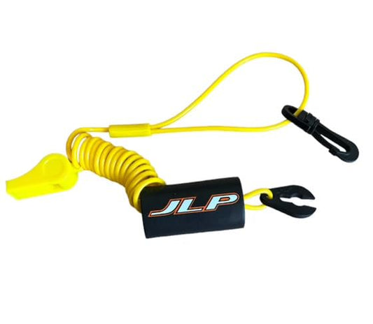 Cordón y silbato JLP para Yamaha VX FX SHO SVHO V1 Cruiser Sport VXR VXS SJ Superjet Chaleco amarillo y negro