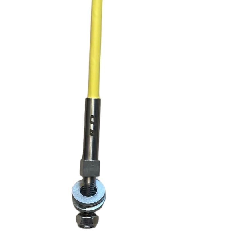 Marcador para quitanieves JLP de 3,5 pies de alto y 1/4" de alta resistencia, individual, con soporte de palanquilla para carga, moto acuática, caravana, remolque de viaje, color amarillo