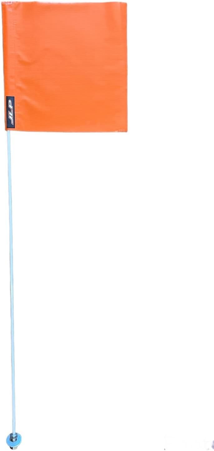 JLP 7' Foot Tall 5/16 Heavy Duty Flag Whip LTZ400 LTR450 LTZ50 LTZ90 Flag Ozark Whip Can-am Orange, white