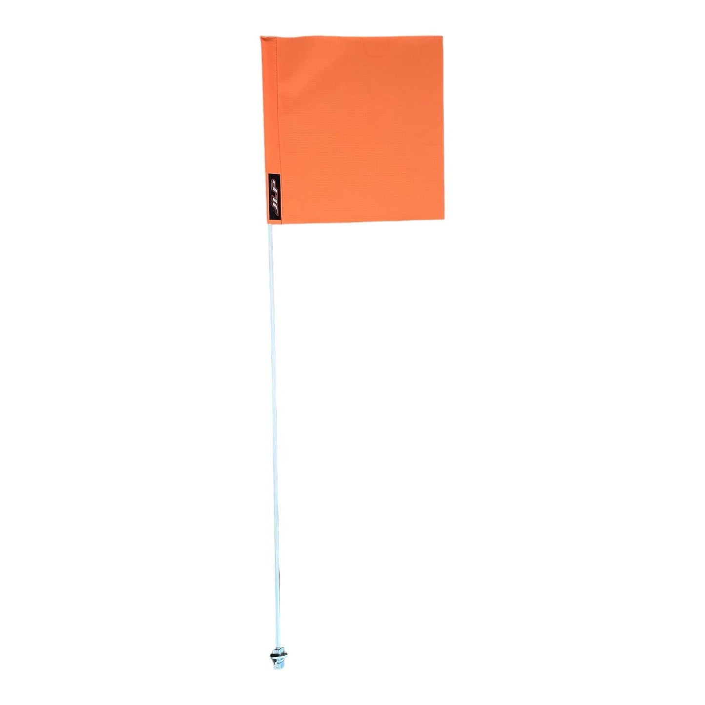 JLP - Látigo de bandera resistente de 7 pies de alto y 5/16 pulgadas para Polaris Scrambler Predator Sportsman Outlaw Blazer Magnum, cuadrado de seguridad naranja Can-am, blanco