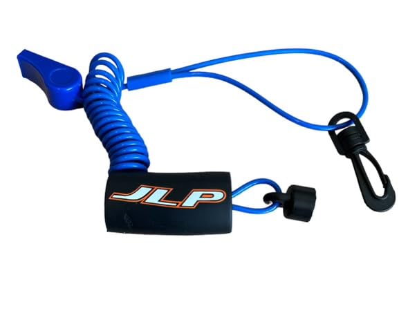 JLP Lanyard &amp; Whistle Kawasaki Jetski Jet SKI STX1100 ZXI STX12F Ultra STX15F X2 Nuevo Azul, Rojo