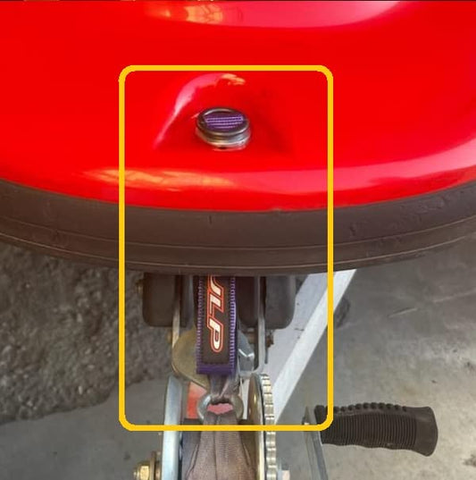 Kawasaki Jetski JS550 JS440 650SX 750SX 800 SXR Bow Eye Easy Tie Down/Tow Strap Purple