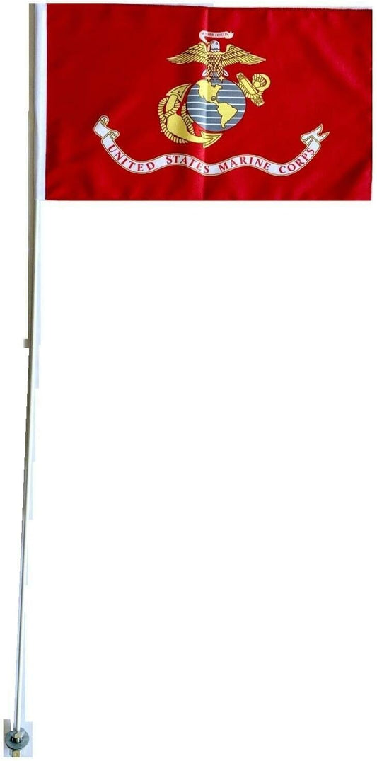 JLP 7' Foot Tall 5/16 Heavy Duty Flag Whip LTZ400 LTR450 LTZ50 LTZ90 Flag Ozark Whip Can-am Marines, white