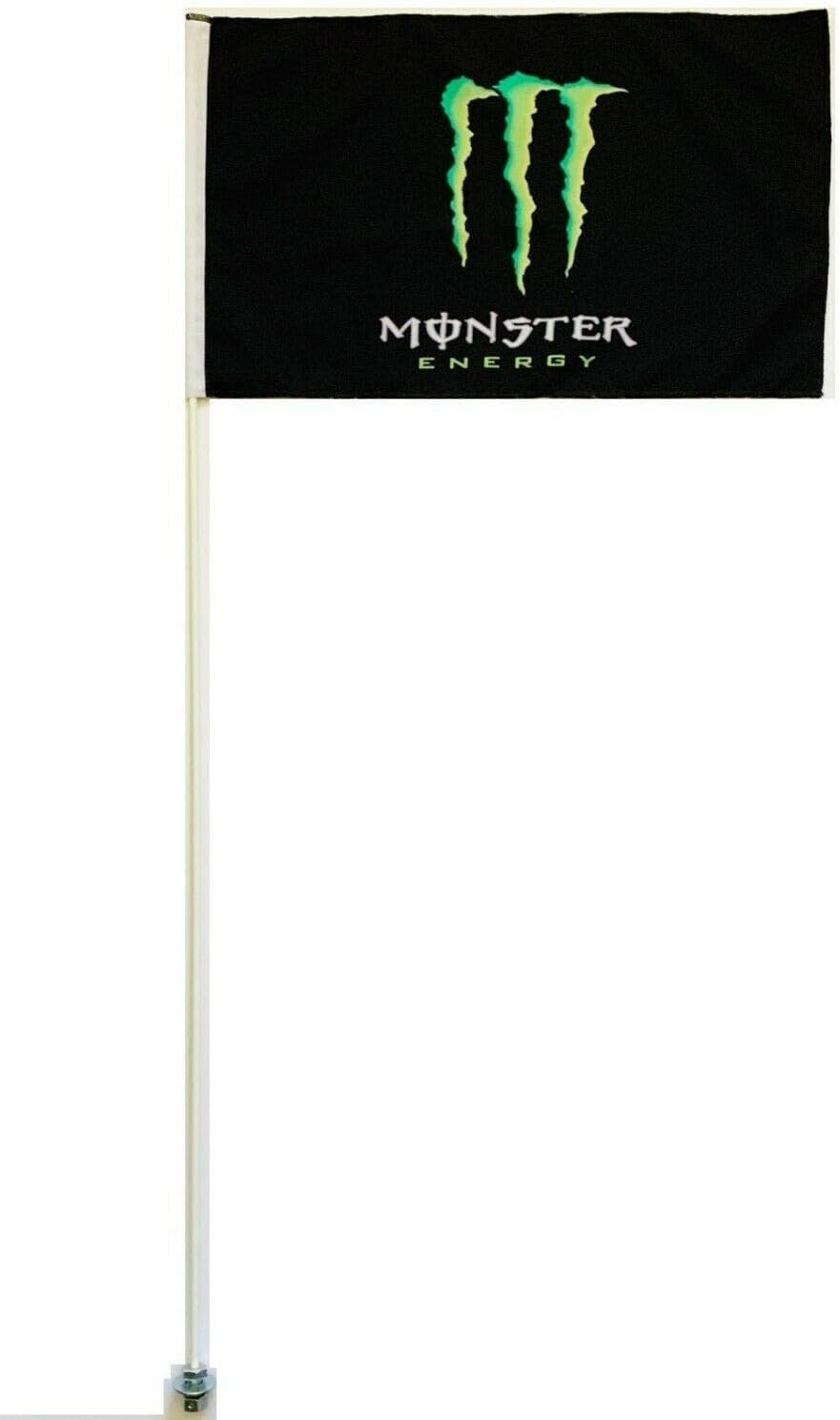 JLP 7' Foot Tall 5/16 Heavy Duty Flag Whip LTZ400 LTR450 LTZ50 LTZ90 Flag Ozark Whip Can-am Monster, white