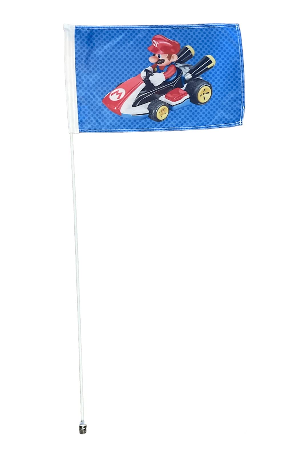 Bandera tipo látigo para vehículos todo terreno Silverado, Sierra, Raptor, Tacoma, Tundra, RZR flexible de 6 pies, Can-am USA Mario Cart