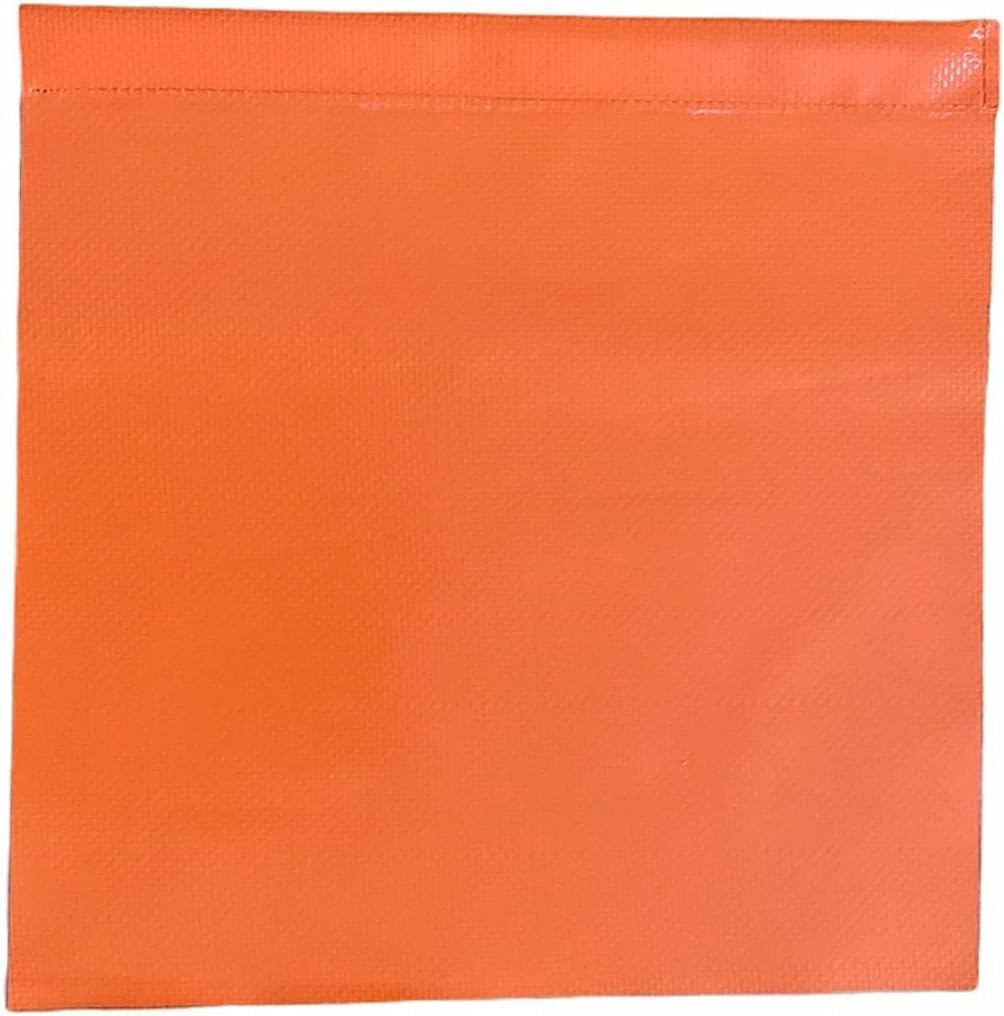 JLP 7' Foot Snow Plow Markers & Flags Orange Set Guides Edge Markers Clearing Poles Re-usable