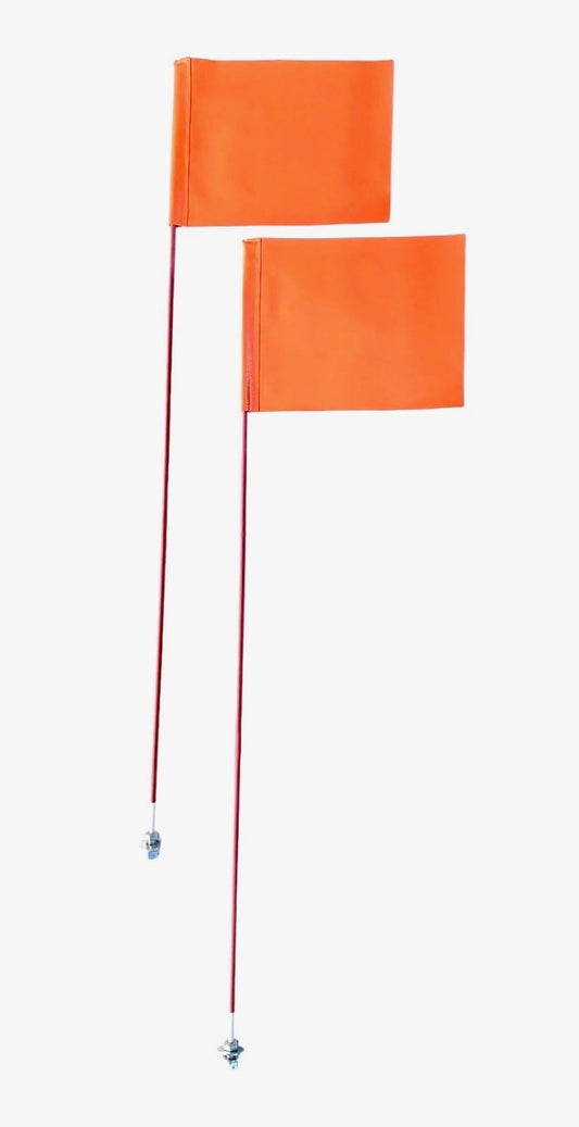 JLP 7' Foot Snow Plow Markers & Flags Red Set Plow Truck Pick Up Size by Side UTV ATV Trail Grooming