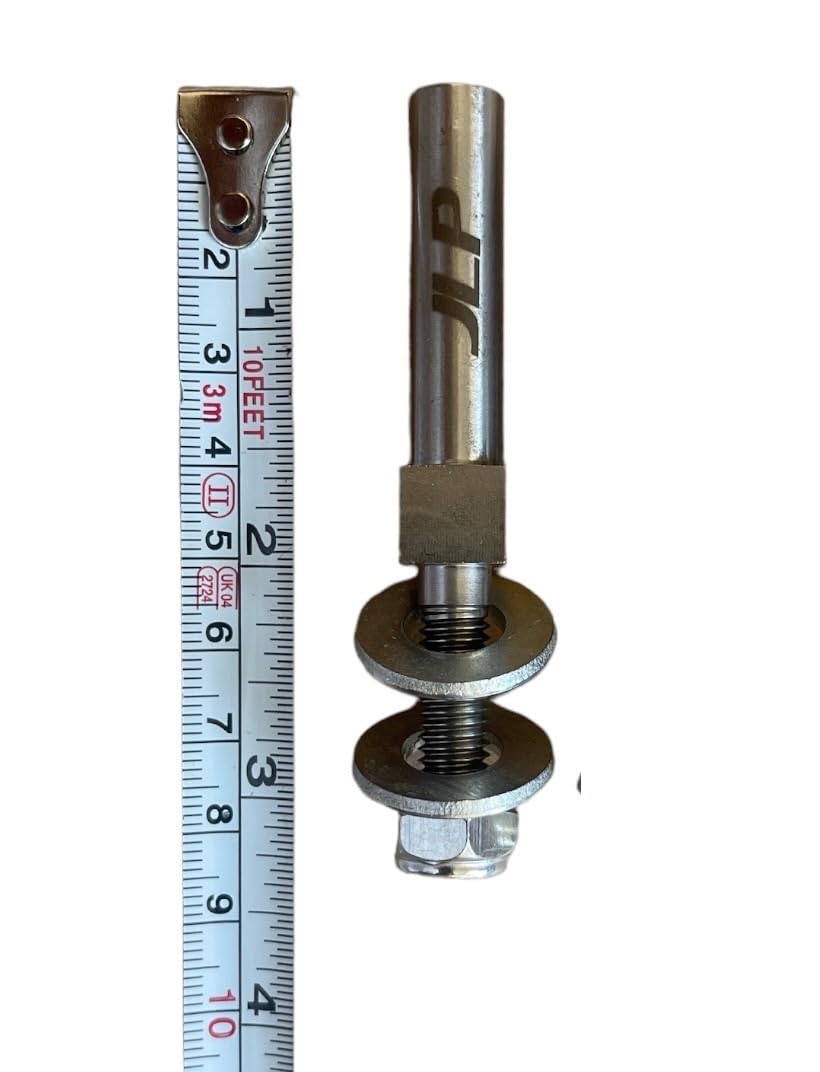 Marcador para quitanieves individual resistente de 1,83 m de alto y 1/4" de JLP con soporte de palanquilla para guías, marcadores de borde, postes de limpieza, reutilizable, amarillo