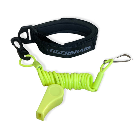 jlp Tigershark Tiger Shark Barracuda Daytona Monte Carlo Montego Replacement Lanyard, Whistle & Wrist Band Black / Neon Yellow