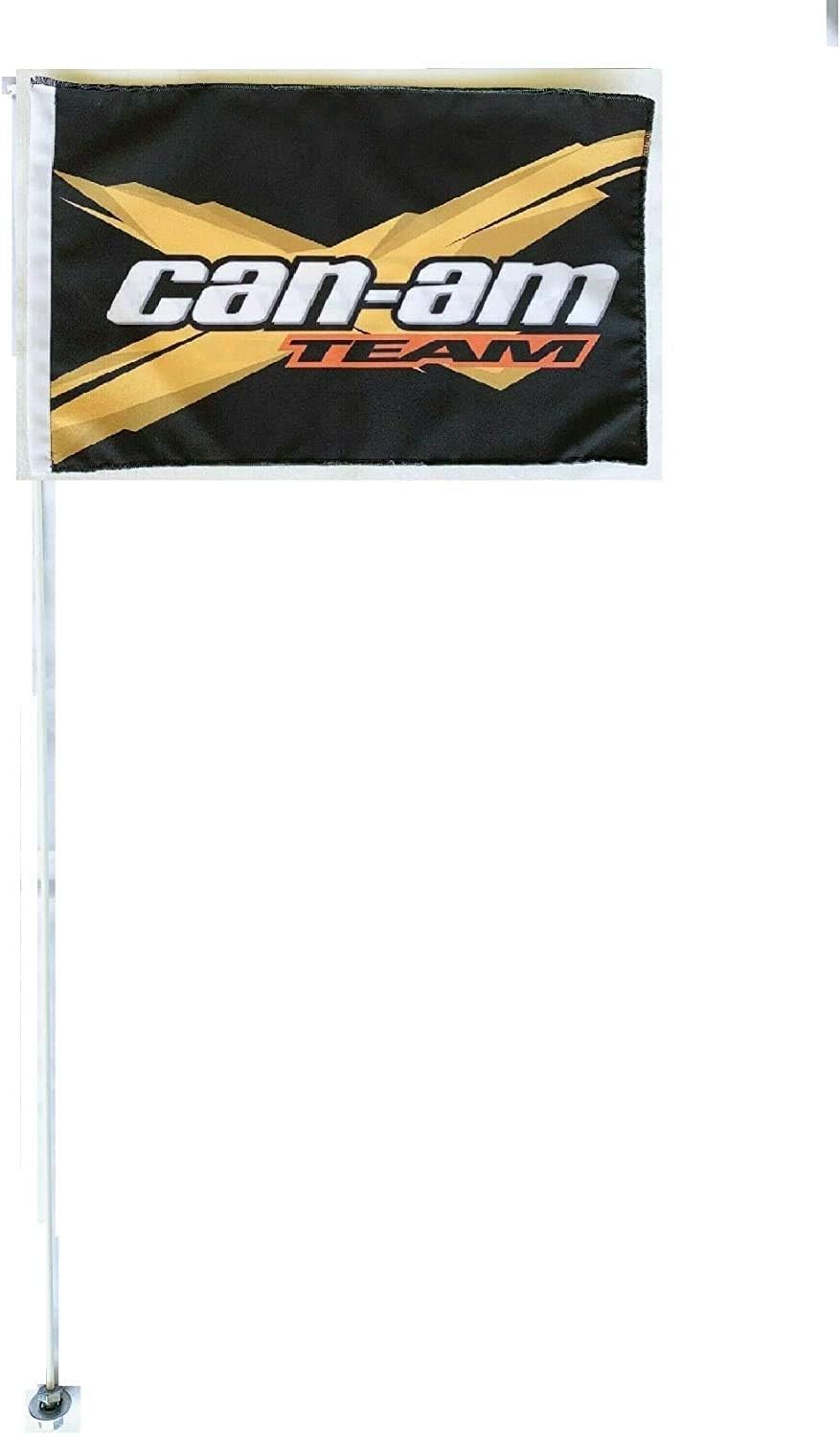 7' Foot Tall 5/16 Heavy Duty Flag Whip JLP Suzuki Kawasaki Yamaha Polaris ATV Whip Flag RZR Can-am, white