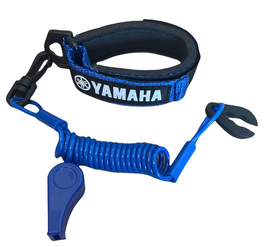 JLP Yamaha Superjet SJ Waverunner GP XL VX VXR Raider LX SHO Replacement Lanyard & Whistle Wrist Band Blue