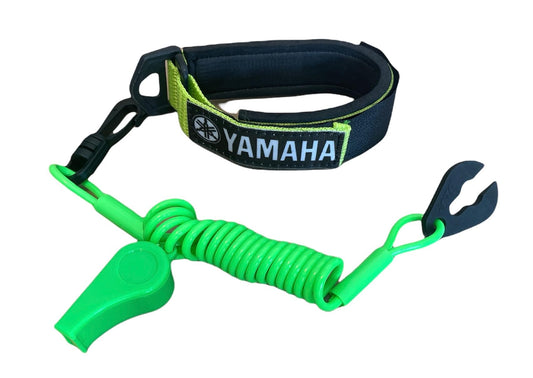 JLP Yamaha Superjet SJ Waverunner GP XL VX VXR Raider LX SHO Replacement Lanyard & Whistle Wrist Band Neon Green