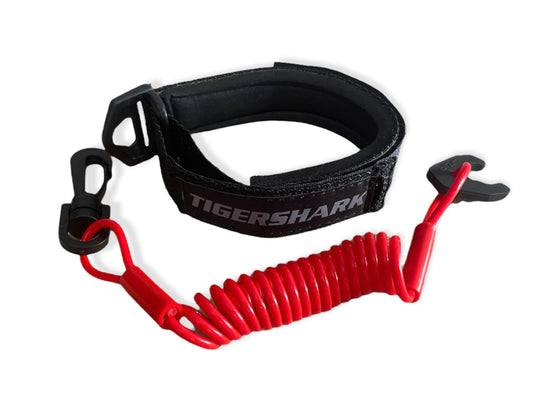 Tigershark Tiger Shark Barracuda Daytona Monte Carlo Monteg Lanyard & Wrist Band Black / Red