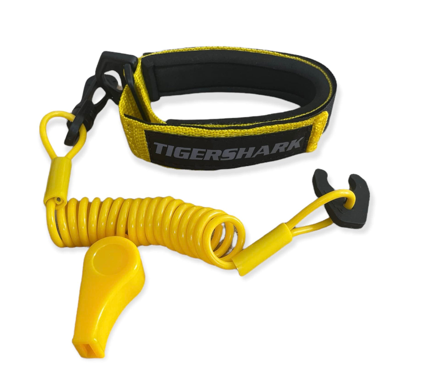 Tigershark Tiger Shark Barracuda Daytona Monte Carlo Monteg Lanyard & Wrist Band Whistle Yellow