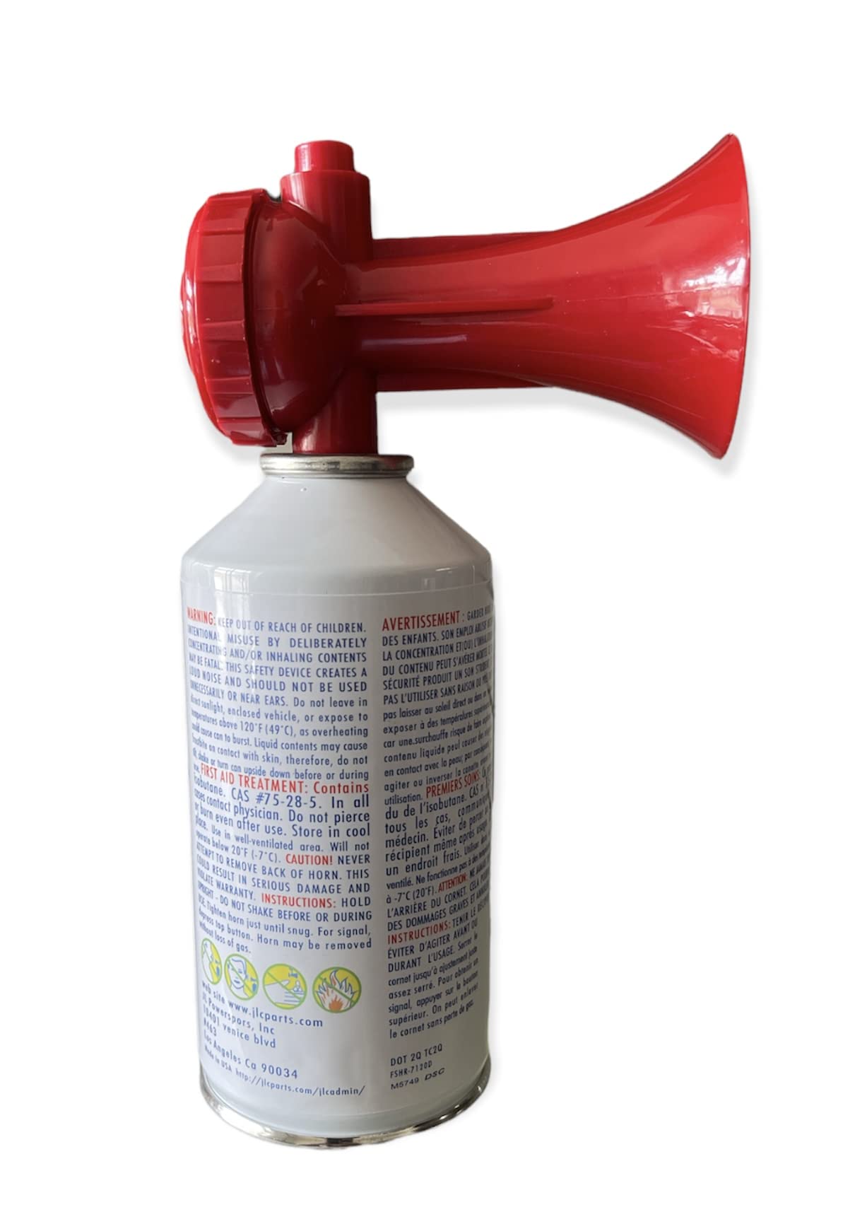 Air Horn Jumbo 8.3oz Super blast laud Portable USA Safety