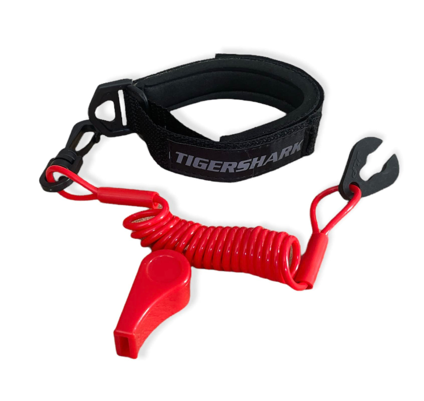 Tigershark Tiger Shark Barracuda Daytona Monte Carlo Monteg Lanyard & Wrist Band Whistle Black Red