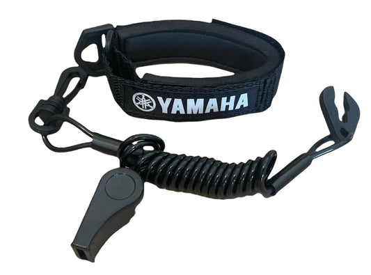 JLP Yamaha Superjet SJ Waverunner GP XL VX VXR Raider LX SHO Replacement Lanyard & Whistle Wrist Band Black