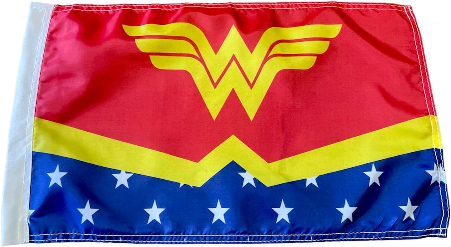 Bandera tipo látigo de 7 pies de alto y 5/16 pulgadas para trabajo pesado de JLP para Suzuki, Kawasaki, Yamaha, Polaris, ATV de 6 pies, RZR, Can-am Wonder Woman, color blanco