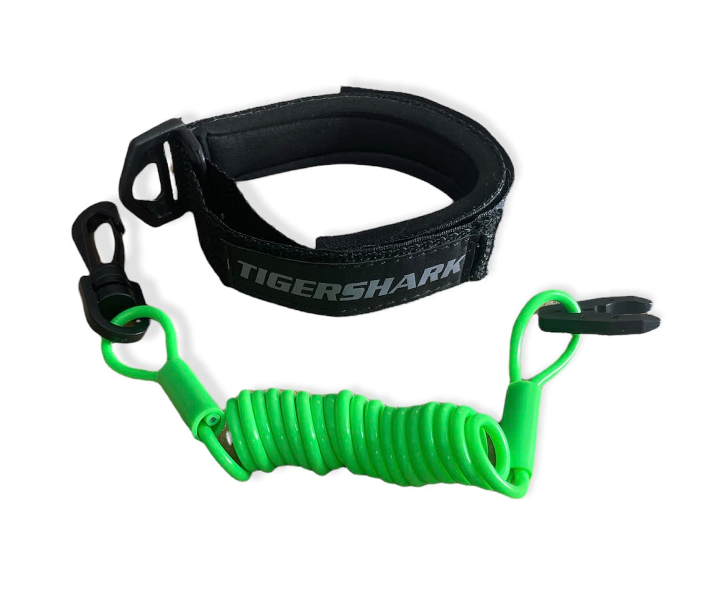 Tigershark Tiger Shark Barracuda Daytona Monte Carlo Monteg Lanyard & Wrist Band Black / Neon Green