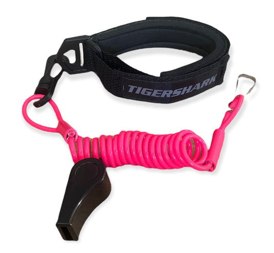 jlp Tigershark Tiger Shark Barracuda Daytona Monte Carlo Montego Replacement Lanyard, Whistle & Wrist Band Black / Pink