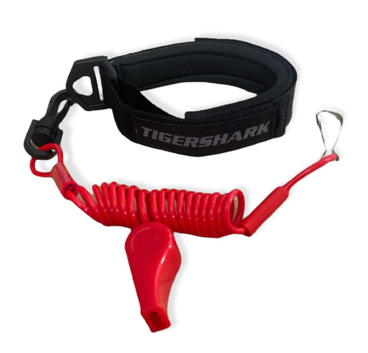 jlp Tigershark Tiger Shark Barracuda Daytona Monte Carlo Montego Replacement Lanyard, Whistle & Wrist Band Black / Red
