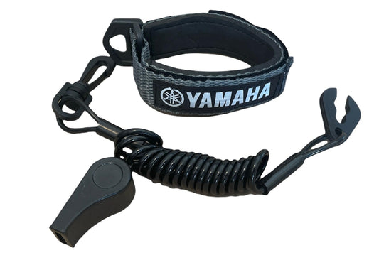 JLP Yamaha Superjet SJ Waverunner GP XL VX VXR Raider LX SHO Replacement Lanyard & Whistle Wrist Band Silver