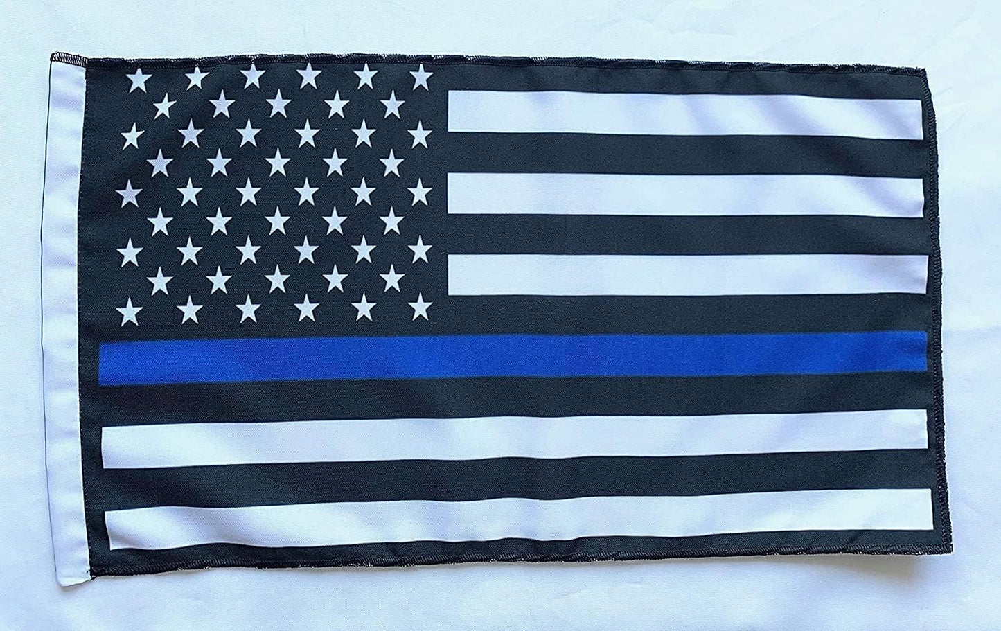 Bandera tipo látigo JLP de 7 pies de alto, 5/16 pulgadas, resistente, para Maverick X3, Polaris Tundra Dunes, 6 pies, para vehículos todo terreno, Glamis, Can-am, USA Blue Line Support Police, color blanco