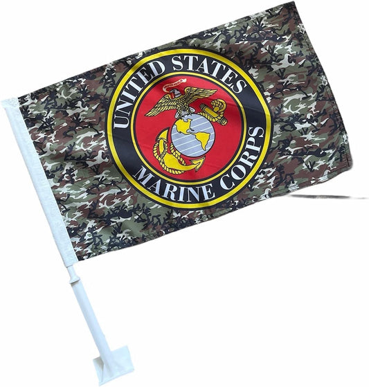 CAR DEALER SUPPLIES Car Window Clip On Flags Sale US Marine Corps