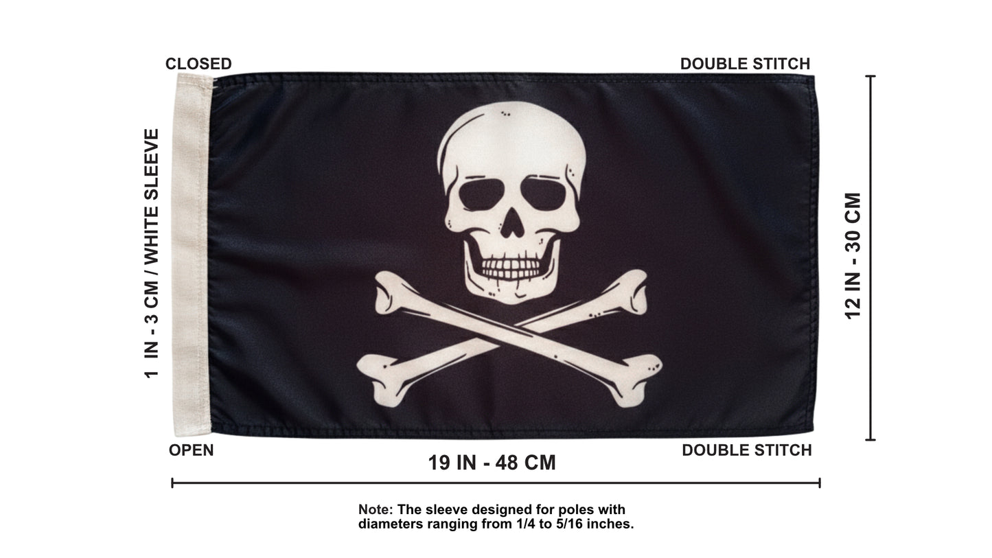 Látigo para vehículos todo terreno Raptor Warrior Banshee YFZ450 Blaster de 6 pies con bandera pirata Glamis