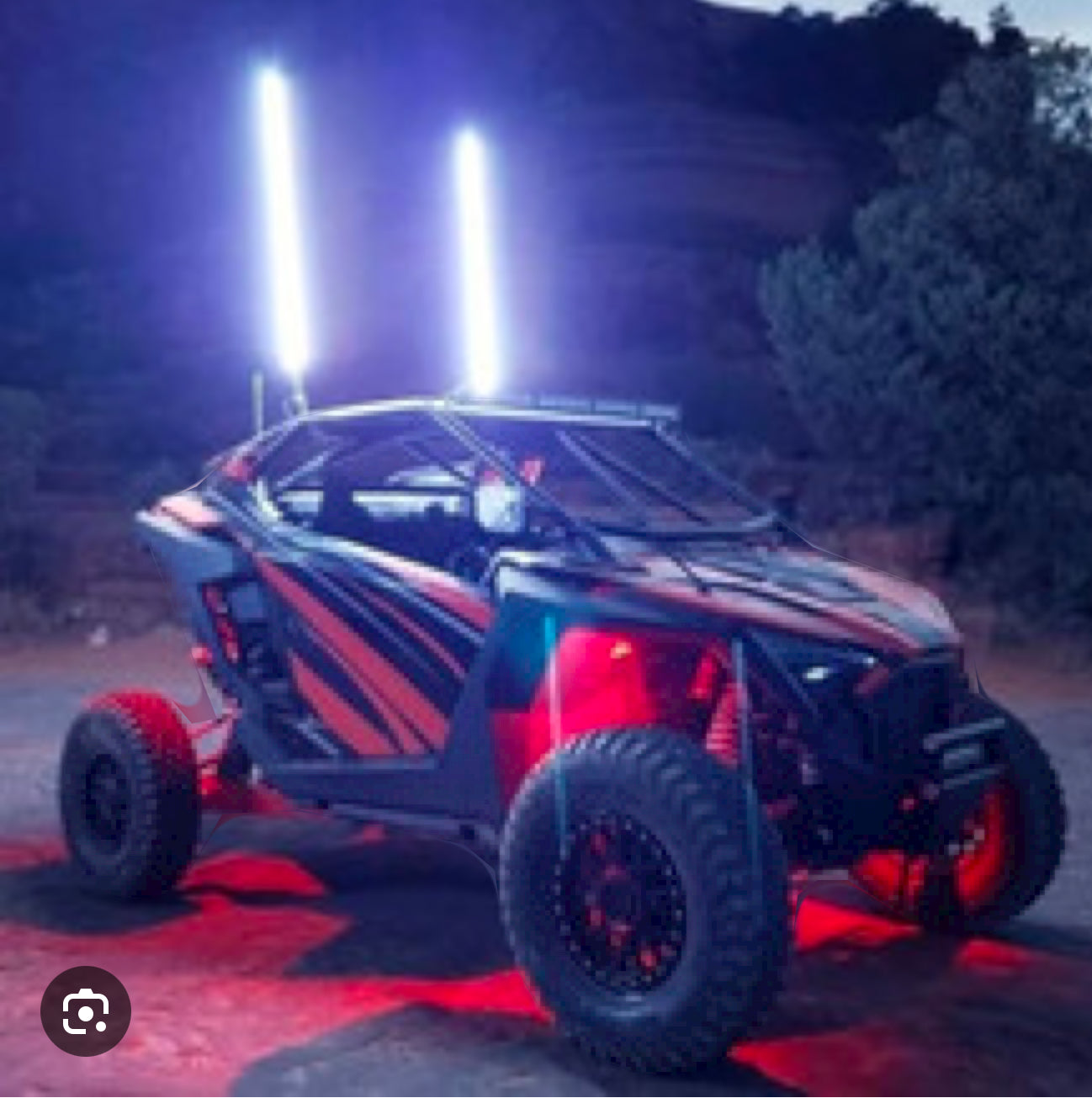 Wildcat Rhino Big Red Mule 3.5' ATV Whip Flag Glamis Can-am Captain America