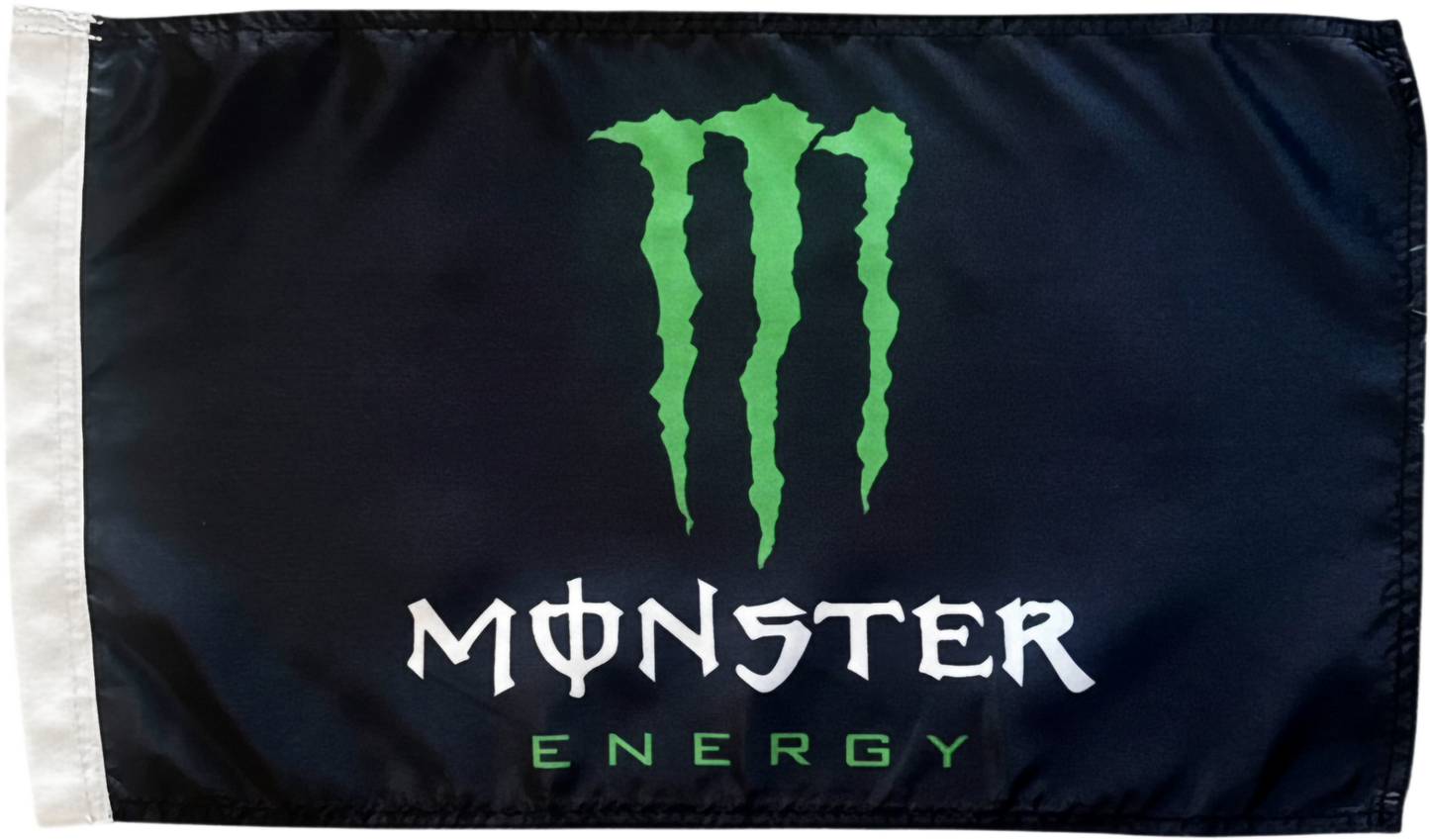 JLP 6 Ft Tall 1/4 In Pole 12x19 Monster Flag Sand Sports ATA Sea-Doo Yamaha Polaris Whip Flag