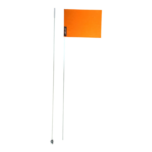 JLP 2 Part 7 Ft Tall 1/4 In Pole 12x9 Vinyl Flag Whip Mudding Mud Sports