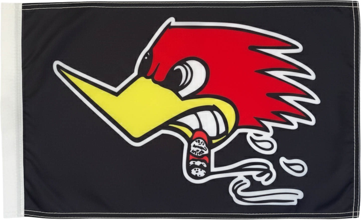 Bandera tipo látigo para vehículos todo terreno JLP Raptor Warrior Woody Woodpecker de 3,5 pies, bandera Glamis