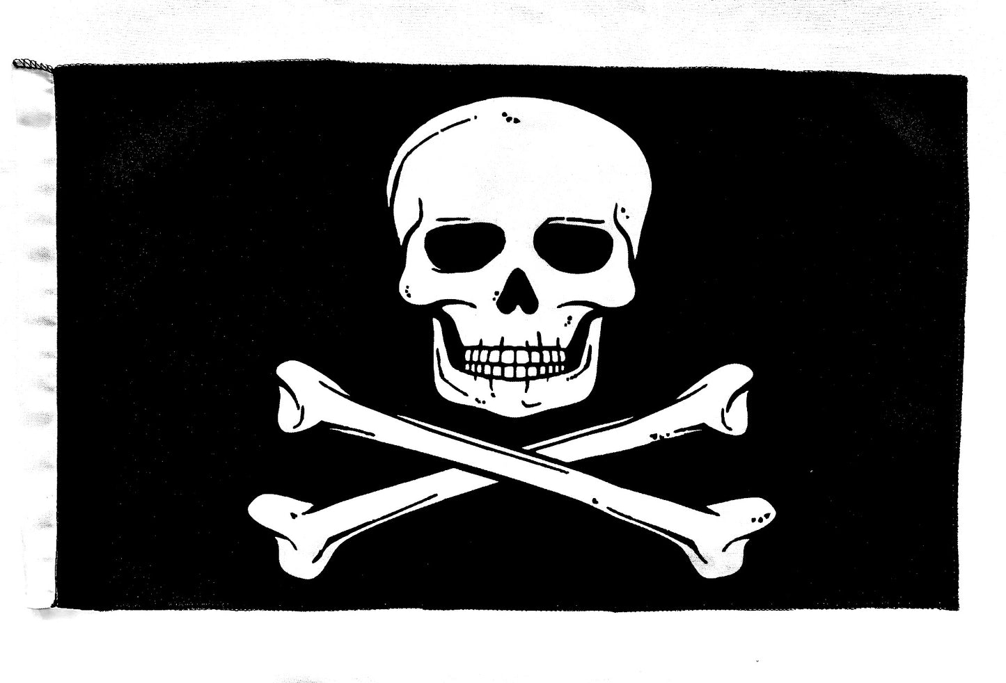 JLP 3.5 Ft Tall 1/4 In pole 12x19 ATV Whip Flag Sand Sports Go Kart Black Pirate