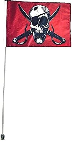 Bandera Glamis para cuatriciclo JLP Pirate Wildcat TERYX Rhino Big Red Mule de 3,5 pies