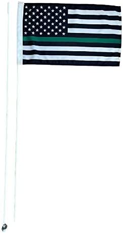 JLP Raptor TRX KFZ LTZ Banshee YFZ Flexible 2 Part 7' Whip Flag Glamis Army