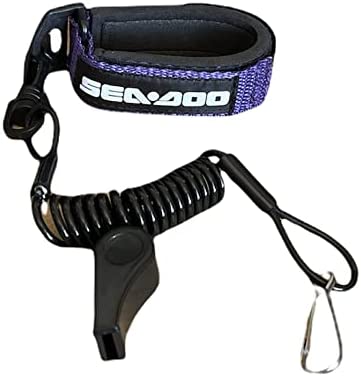 SEADOO DESS Key Replacement Repair Safety Lanyard Tether Cord With Whistle SEA DOO SEA-DOO Purple