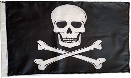 JLP Raptor Tacoma Tundra Flexible 3.5' ATV Whip Flag Pirate