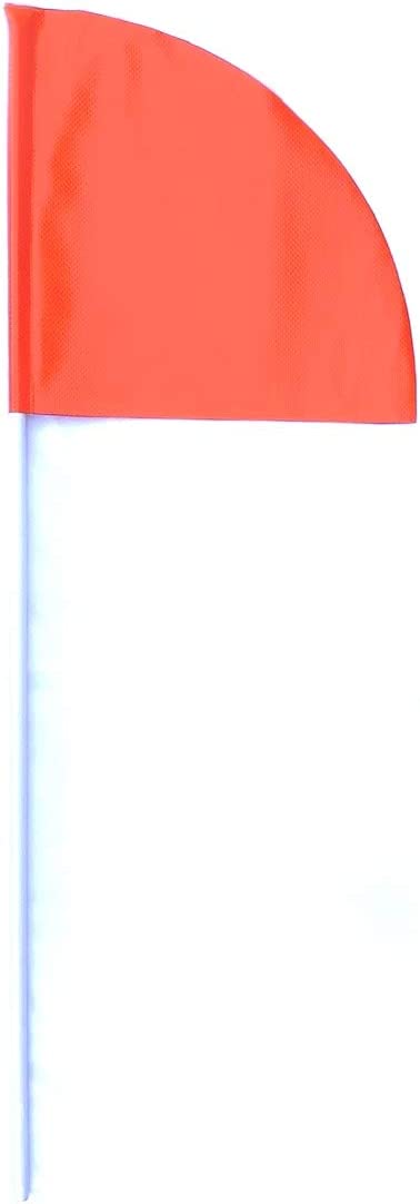 Bandera de esquí resistente JLP con mástil para wakeboard, moto acuática, barco, cuarto de círculo