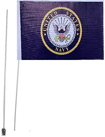 JLP Yamaha Raptor Warrior Banshee YFZ450 Blaster 2 Part 7' Navy Whip Heavy Duty Flag