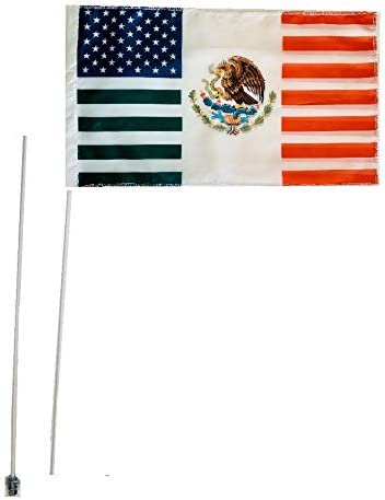 JLP Raptor Warrior Banshee 2 Part 7' Whip Flag USA Mexico Friendship