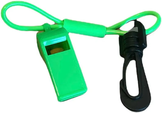 SUPERJET SJ WAVERUNNER GP XL VX VXR RAIDER LX SHO SAFETY WHISTLE CLIP NEON GREEN